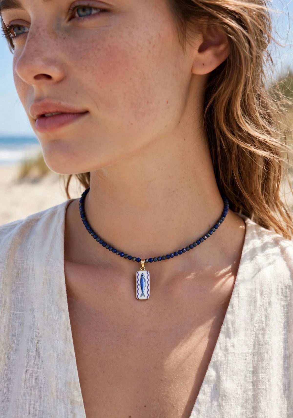 Ceramic Fish Necklace