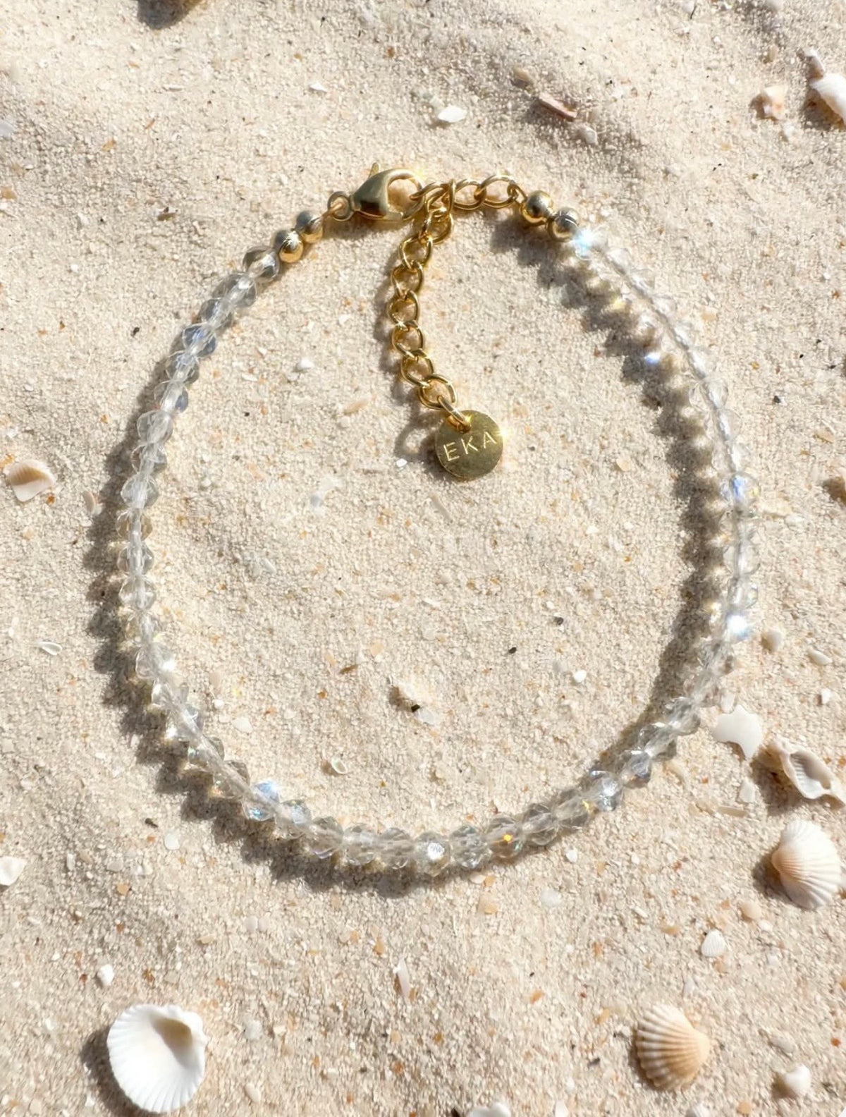 APRIL Birthstone Eka Clear Quartz Bracelet
