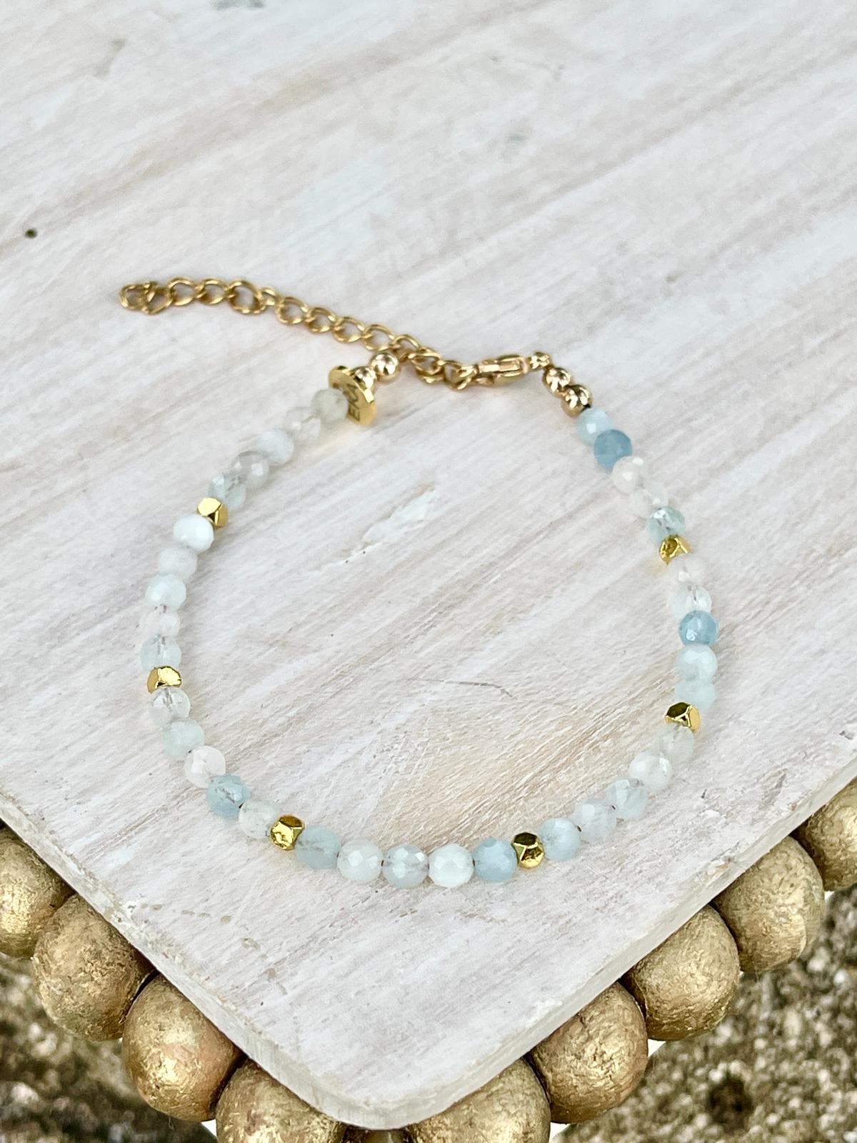 March Birthstone Eka Aquamarine Bracelet