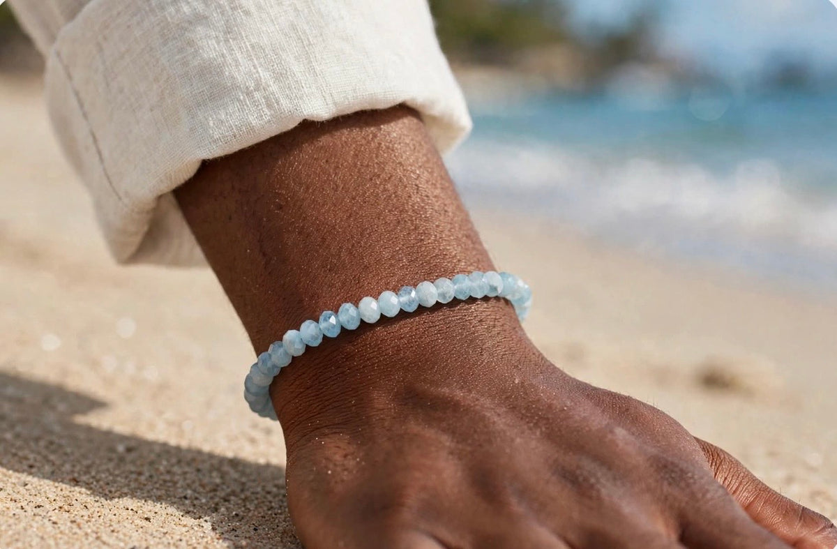 MARCH Birthstone Eka Aquamarine Bracelet