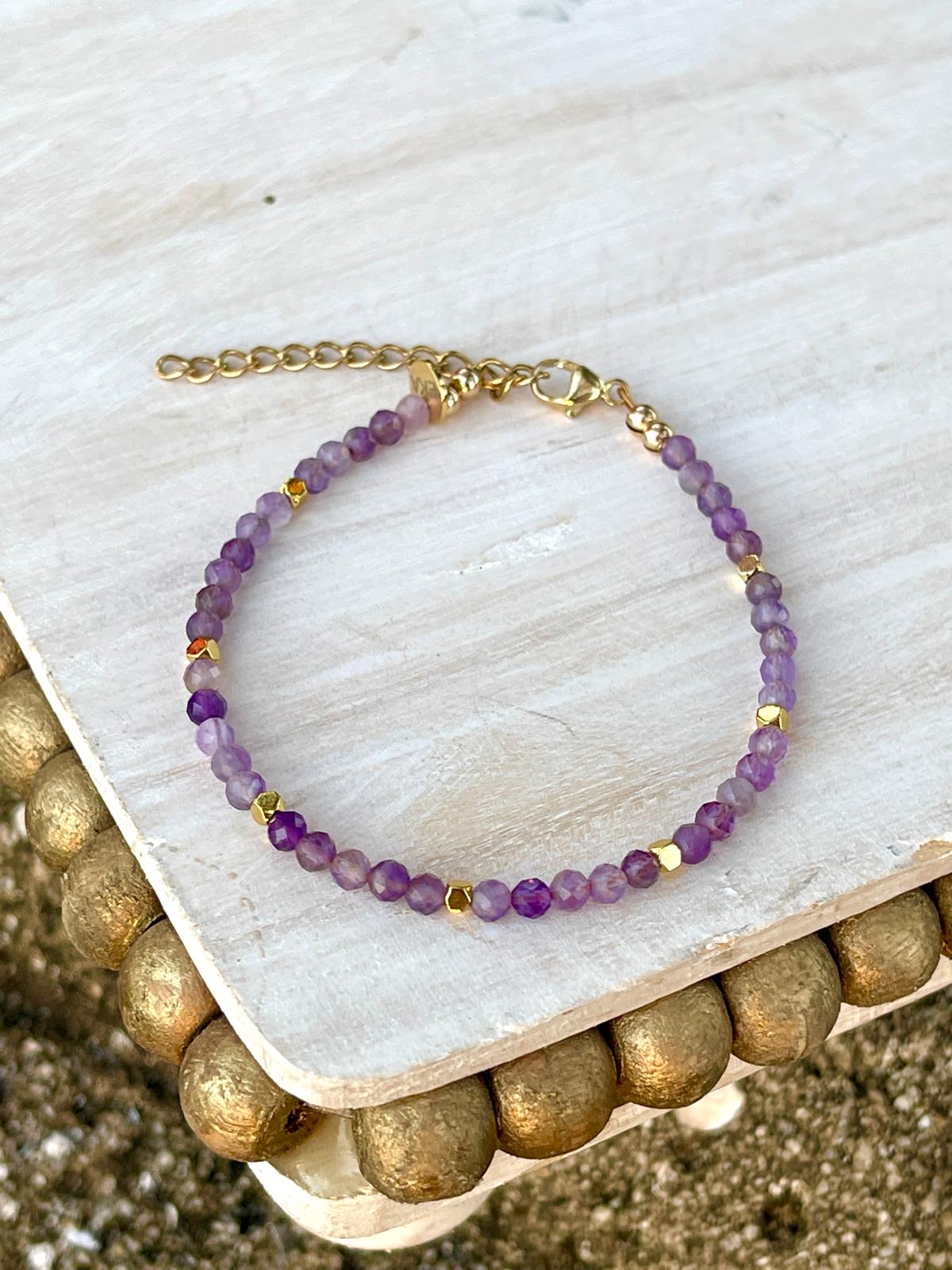 February Birthstone Eka Amethyst Bracelet