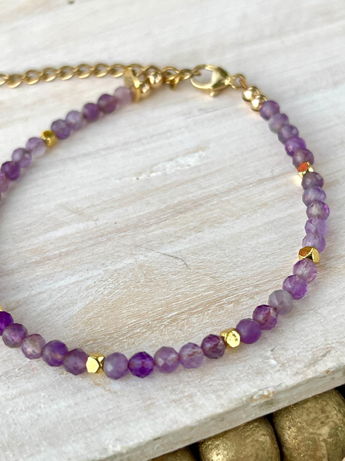 February Birthstone Eka Amethyst Bracelet