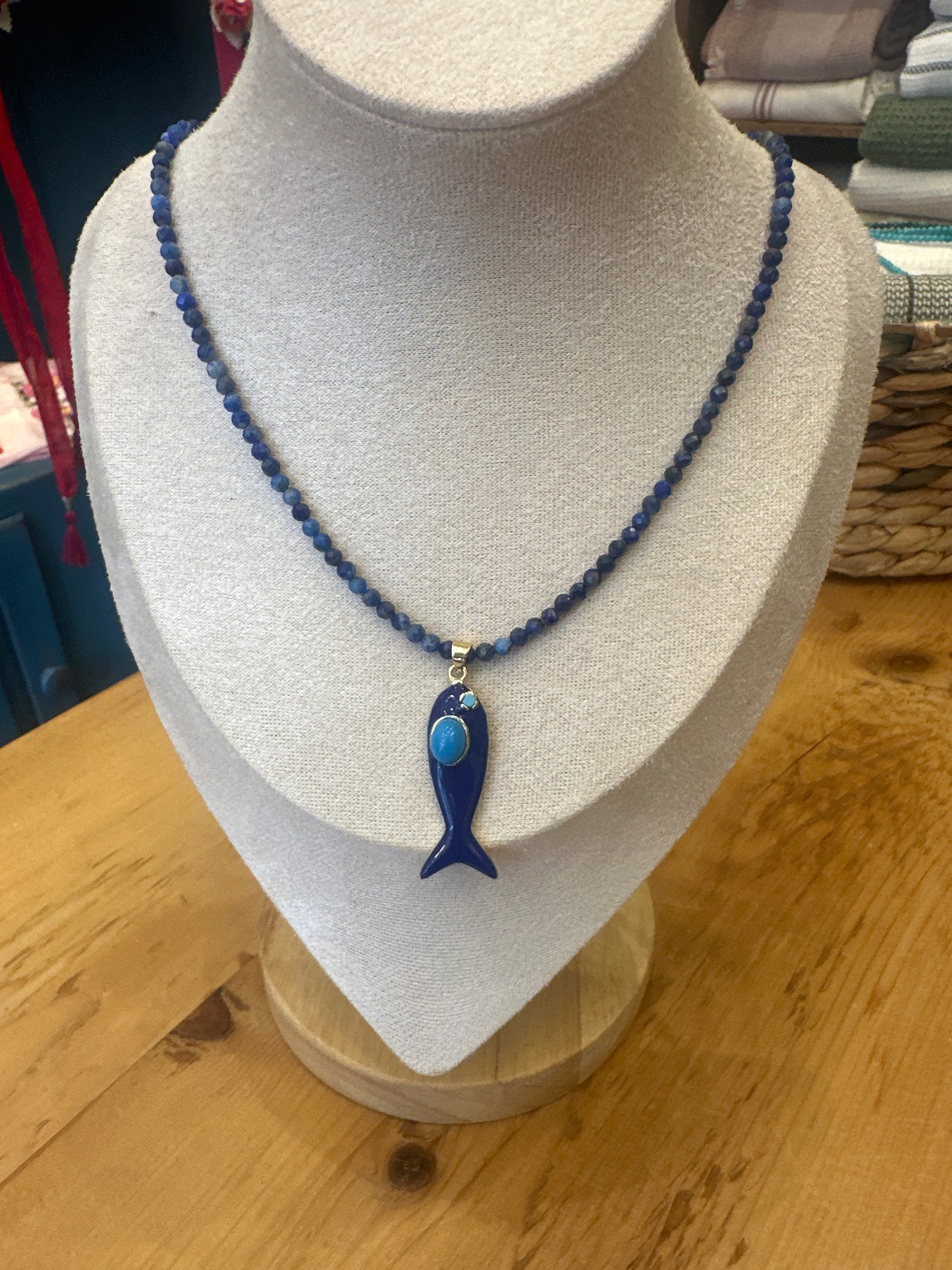 Beaded Gemstones Necklace