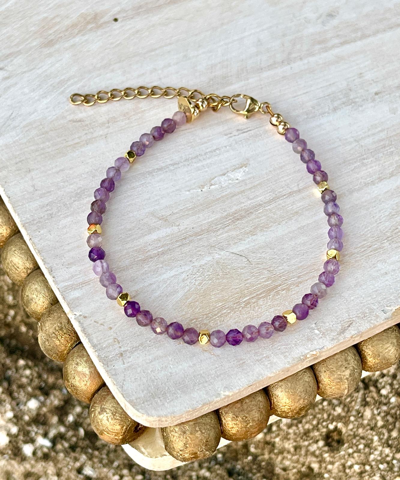 February Birthstone Eka Amethyst Bracelet