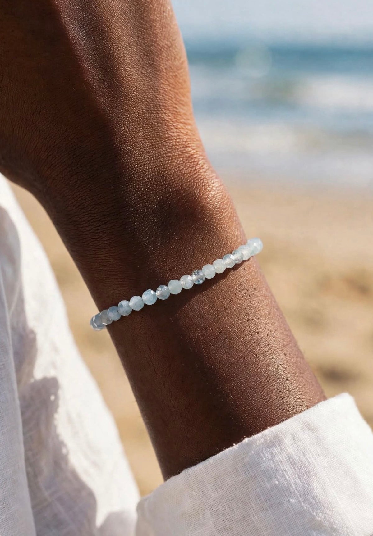 MARCH Birthstone Eka Aquamarine Bracelet