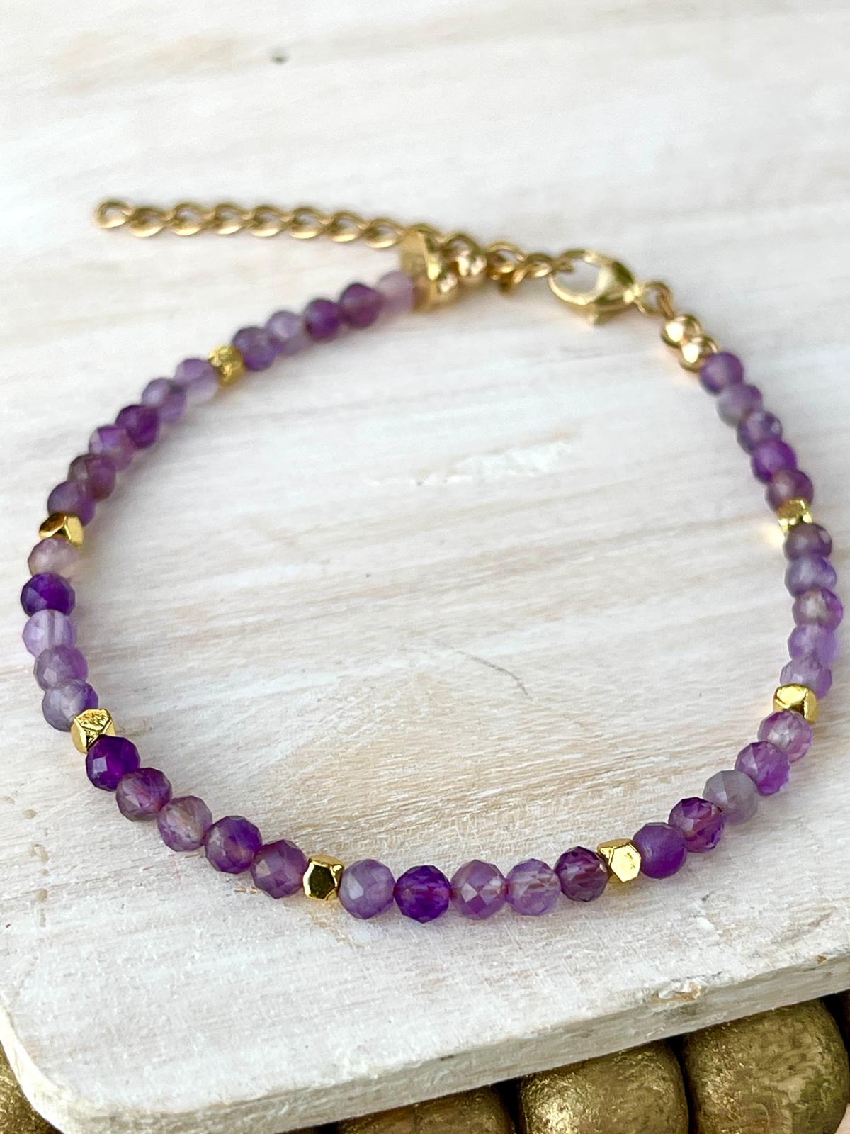 February Birthstone Eka Amethyst Bracelet