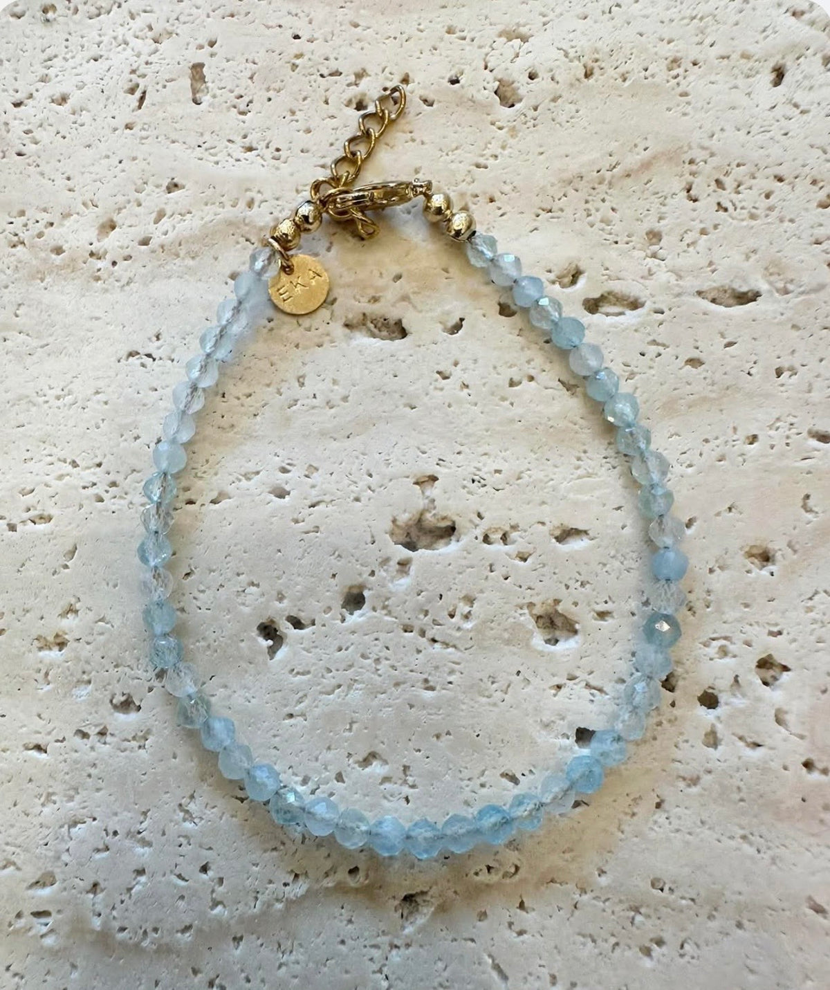 MARCH Birthstone Eka Aquamarine Bracelet