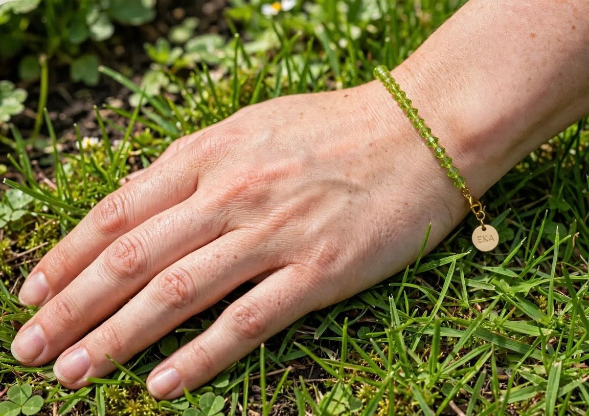 AUGUST Birthstone Eka Peridot Bracelet