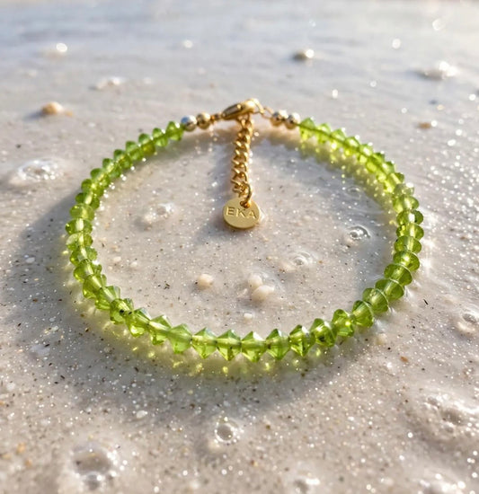 AUGUST Birthstone Eka Peridot Bracelet