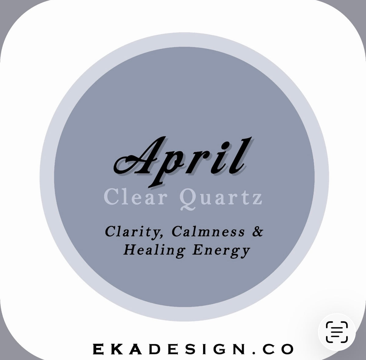 APRIL Birthstone Eka Clear Quartz Bracelet