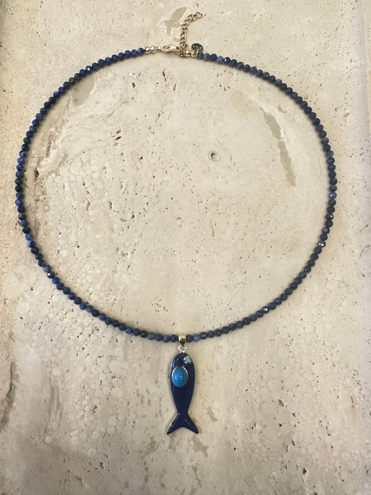 Beaded Gemstones Necklace