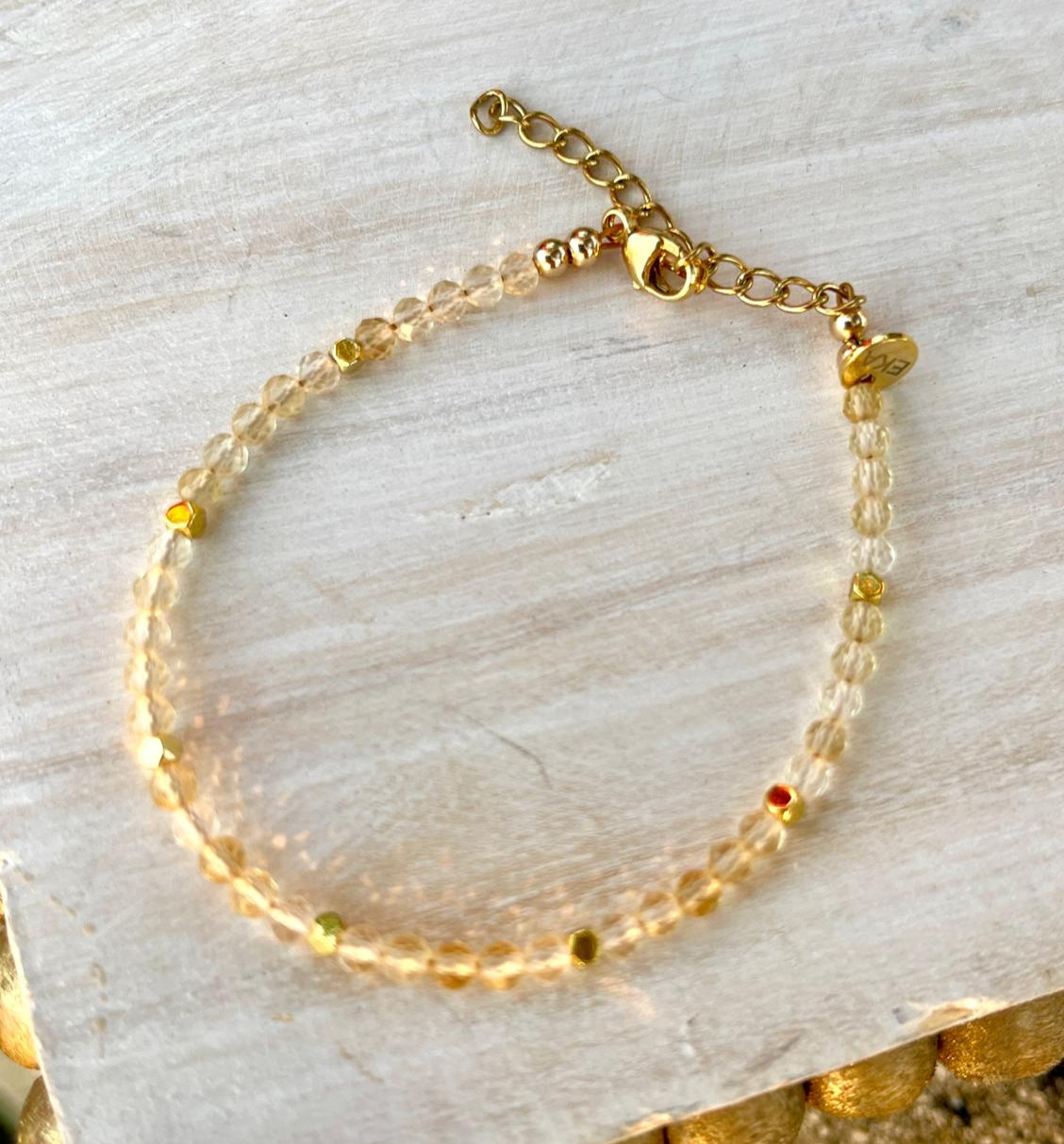 November Birthstone Eka Citrine Bracelet