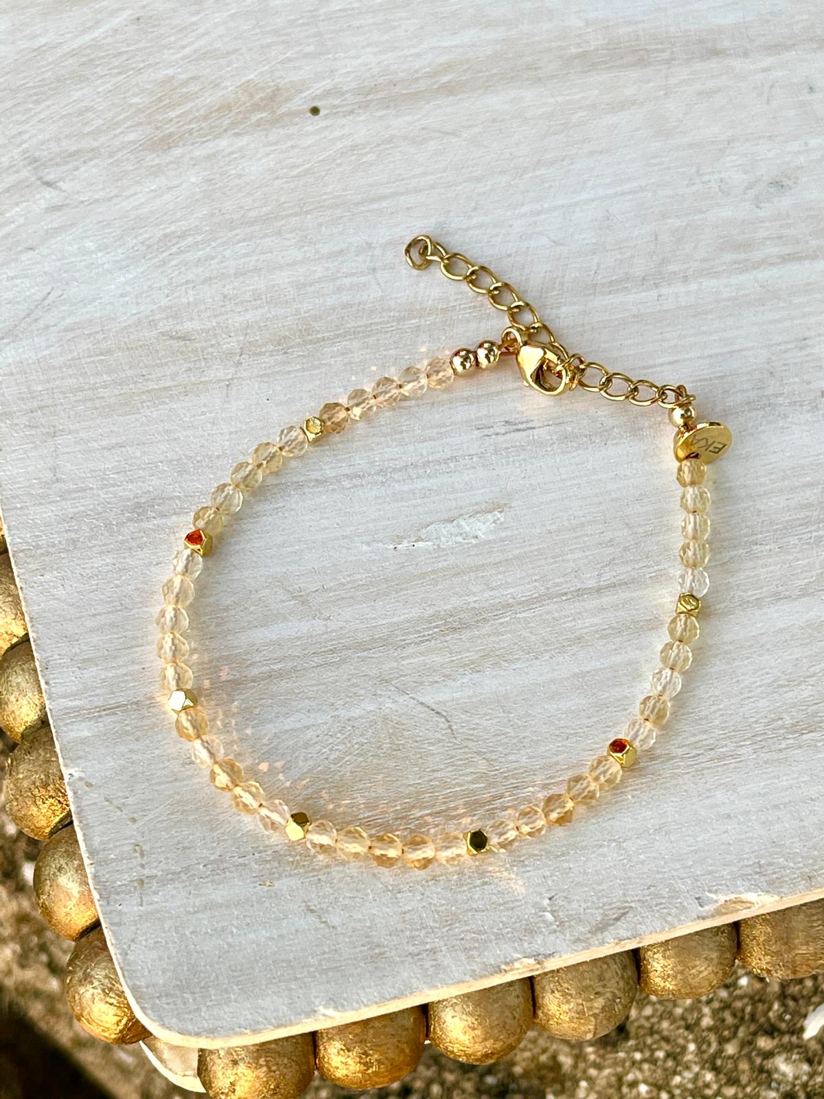 November Birthstone Eka Citrine Bracelet